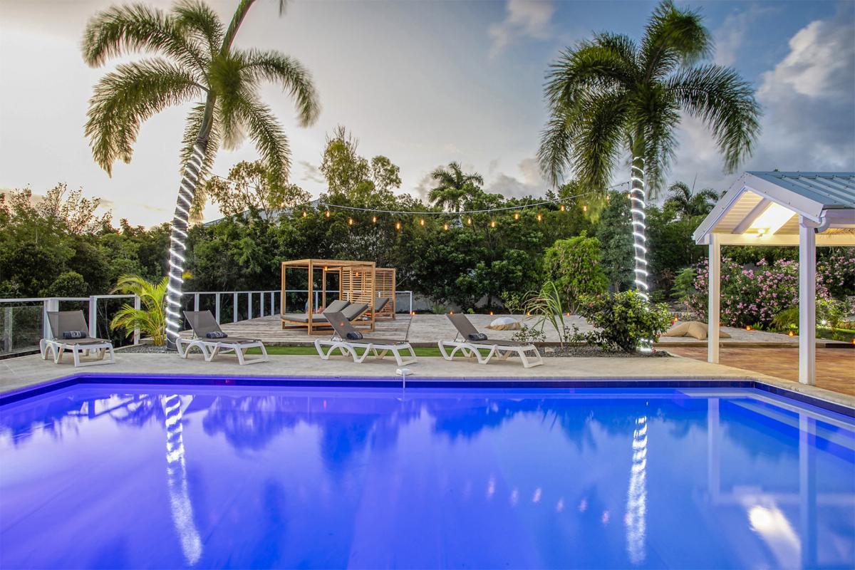 A louer villa 2 chambres Terres Basses Saint Martin_ Piscine Nuit - 26